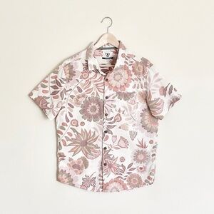 Vissla Jaco Floral Button Down Shirt Men’s size Medium